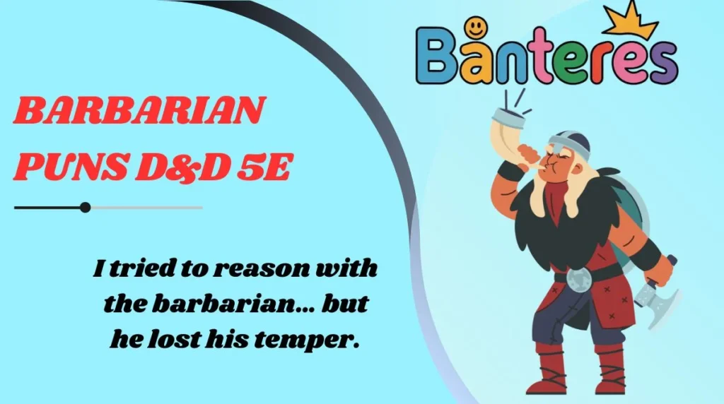 Barbarian Puns D&D 5e