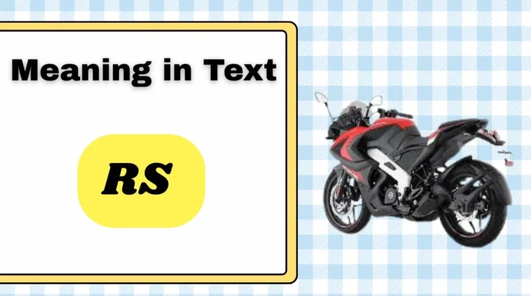 RS Meaning in Text