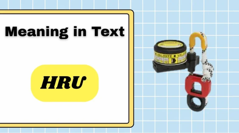 HRU Meaning in Text