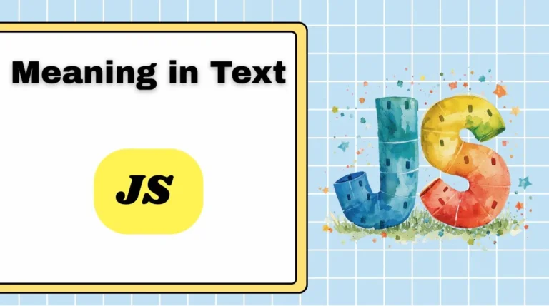 JS Meaning in Text